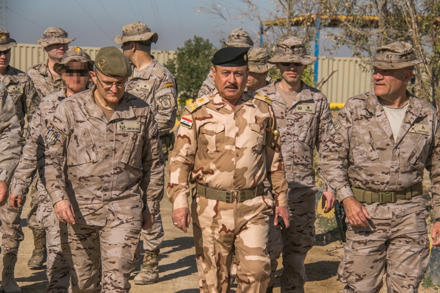 El CMOPS felicita a los militares españoles en Irak por su alto grado de implicación