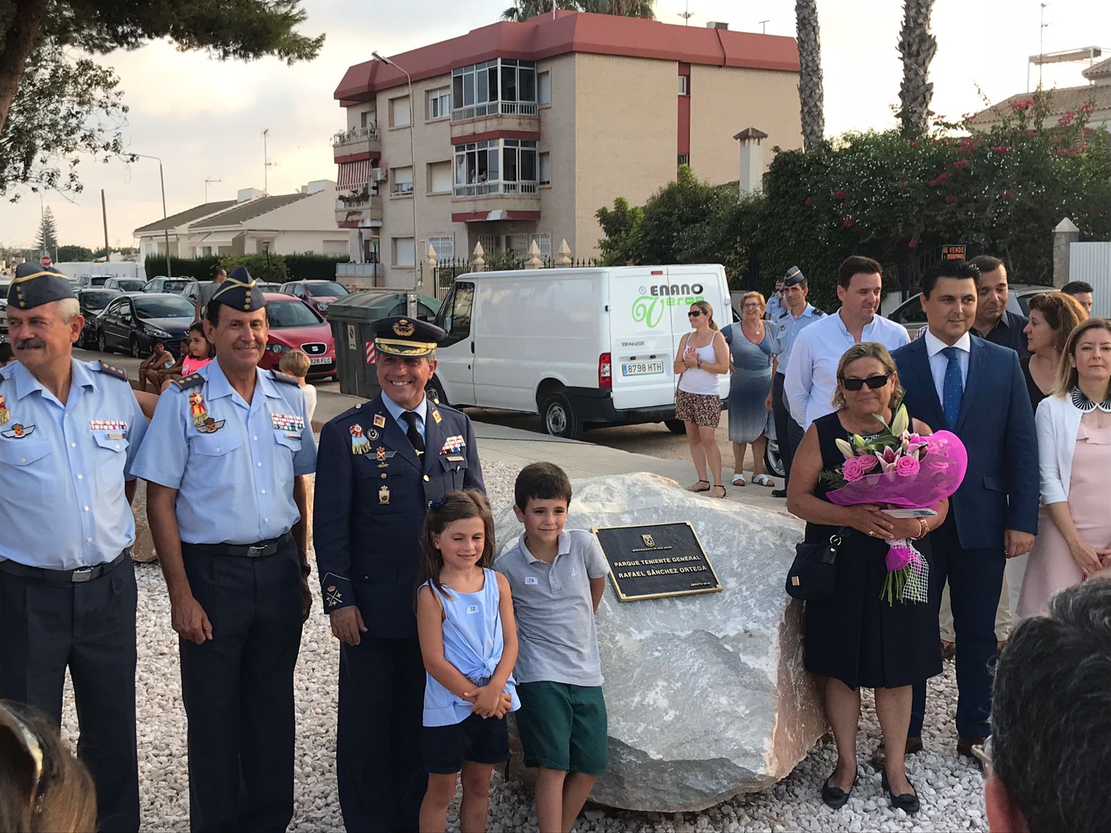 La localidad murciana de San Javier dedica un parque infantil al teniente general Sánchez Ortega