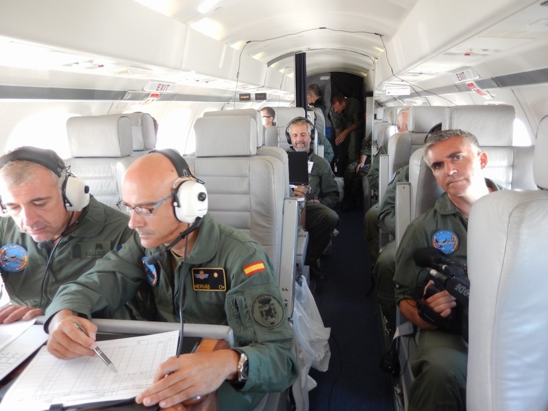Suecia y la República Checa realizan un vuelo de entrenamiento sobre España