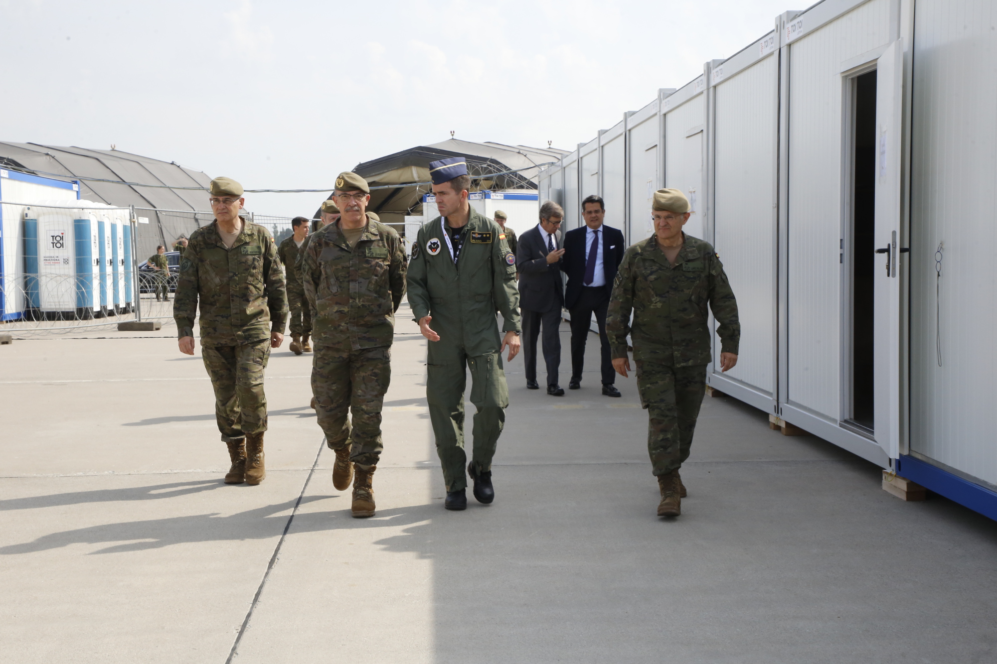 El JEMAD, con el MILREP y Embajador ante la OTAN