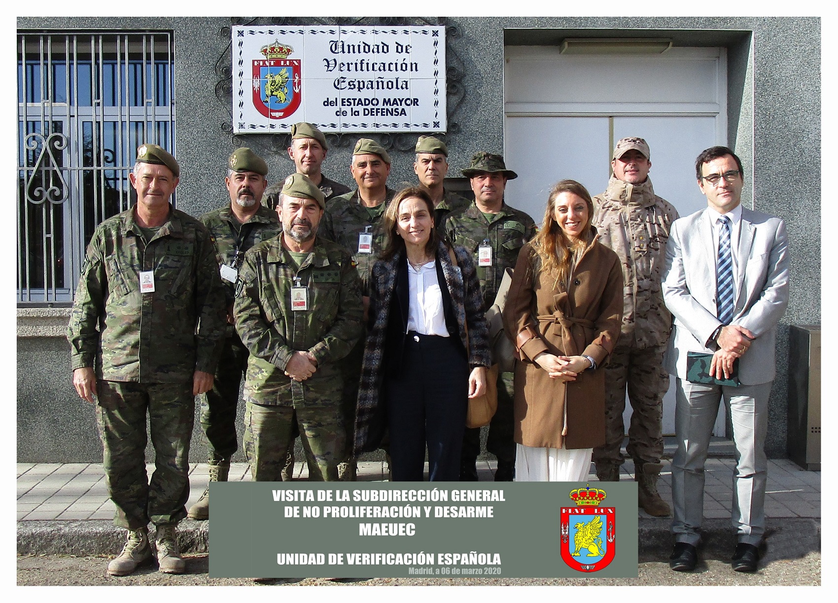 La Unidad de Verificación Española recibe la visita de la subdirectora general de No Proliferación y Desarme