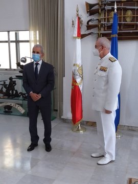 El JEMAD con el ministro de Defensa tunecino
