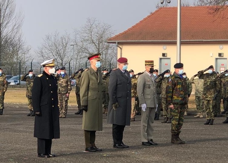 Los Jefes de Defensa durante la ceremonia