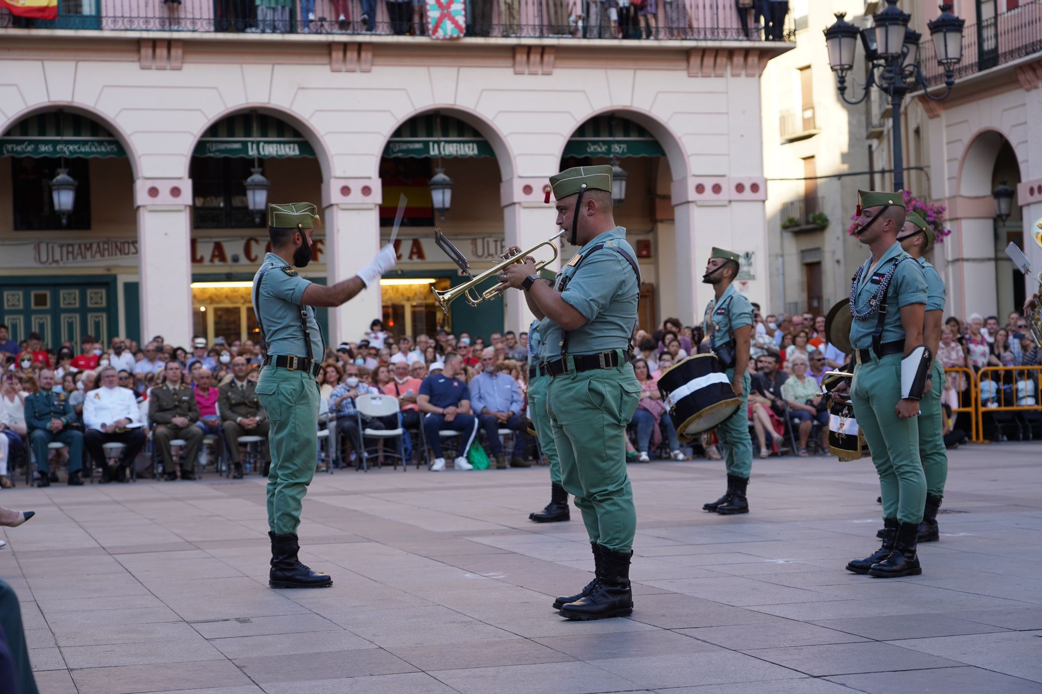 La Banda de la Legión durante su actuación