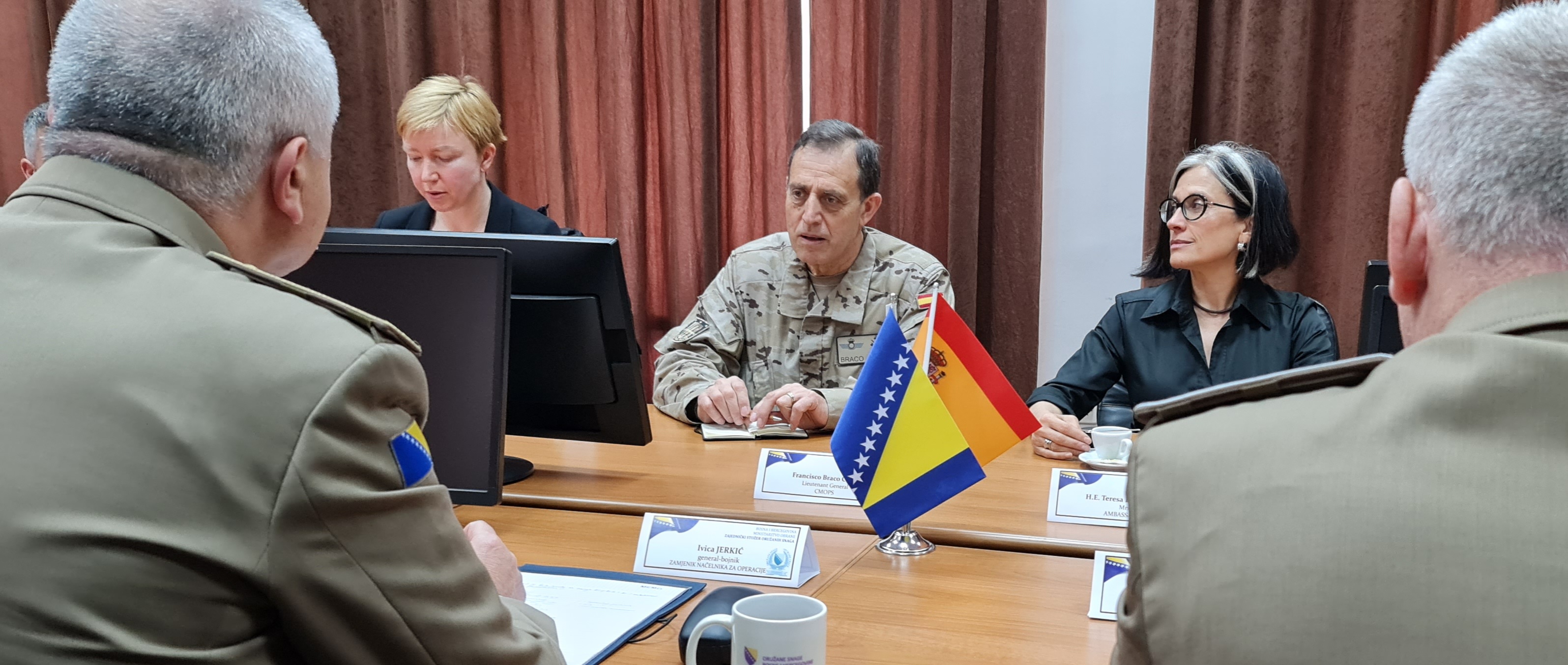 Encuentro del CMOPS con el adjunto al Jefe de las Fuerzas Armadas bosnias