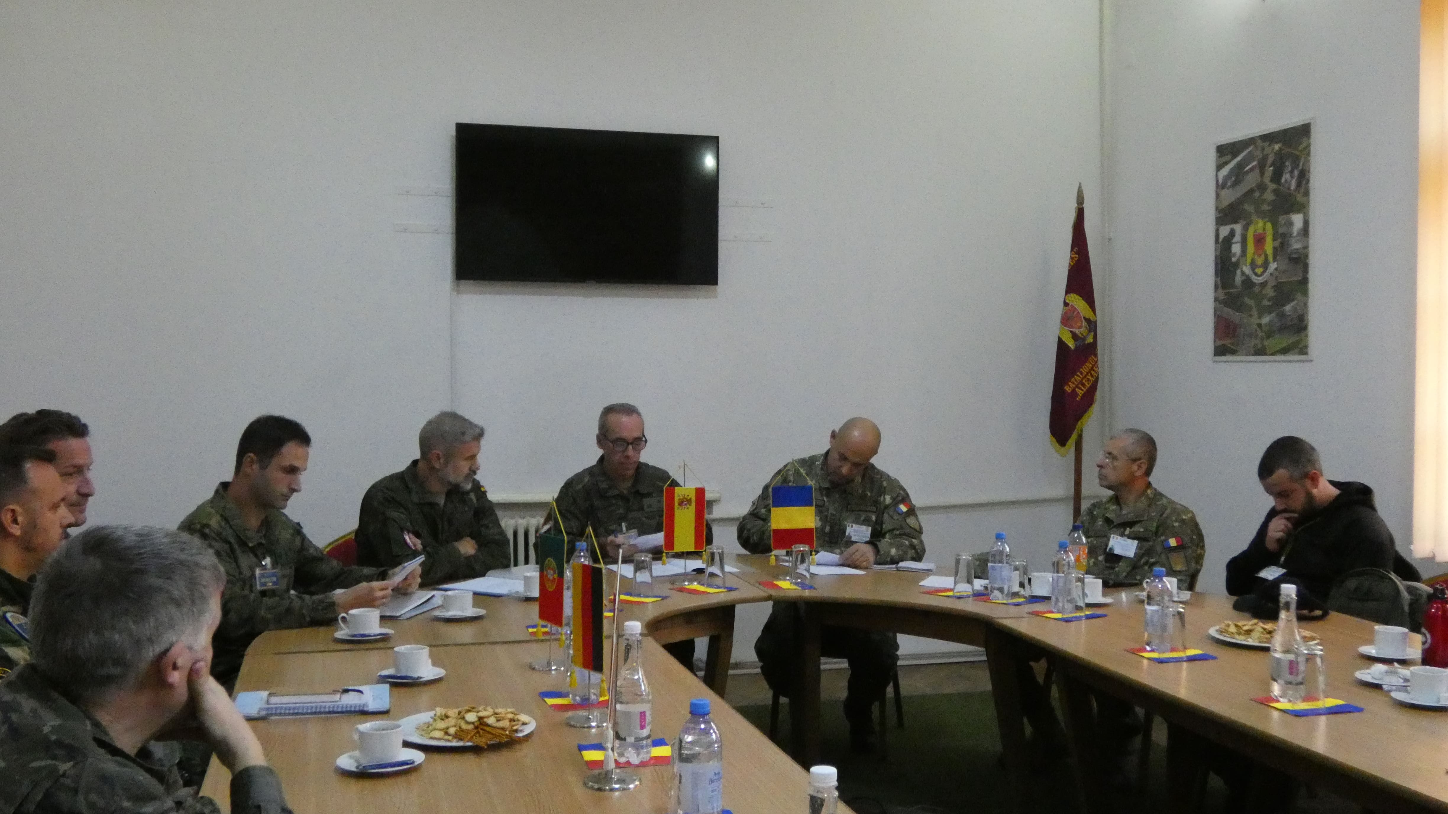 Firma del documento de fin de inspección del 335 Bon de Artillería