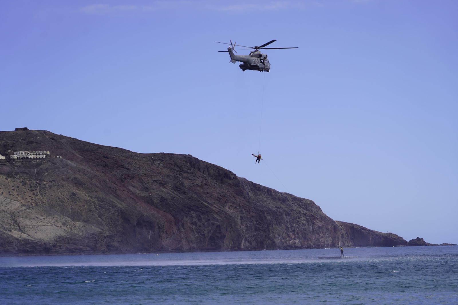Demostración de los helicópteros de rescate