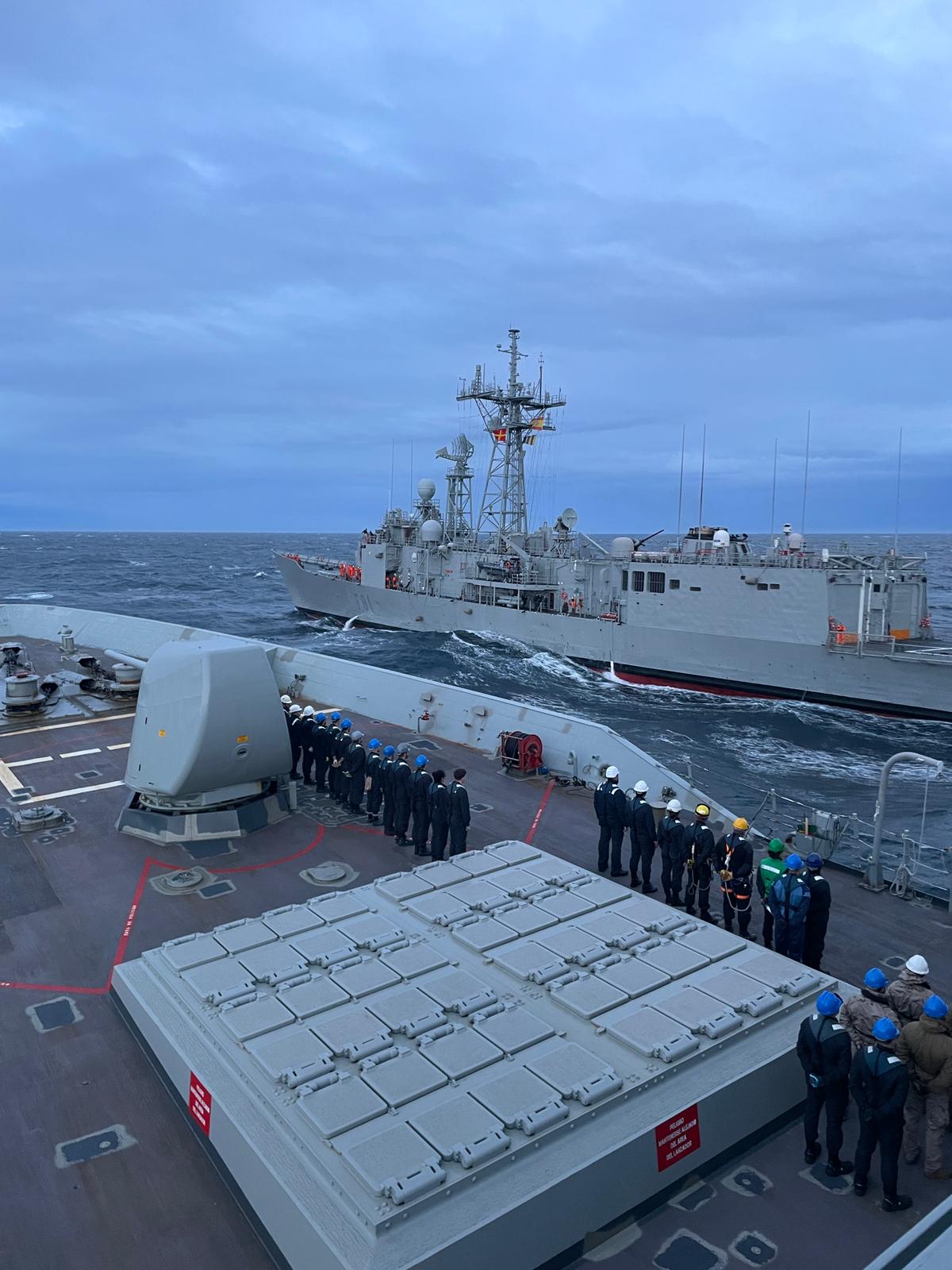 Llegada de la fragata