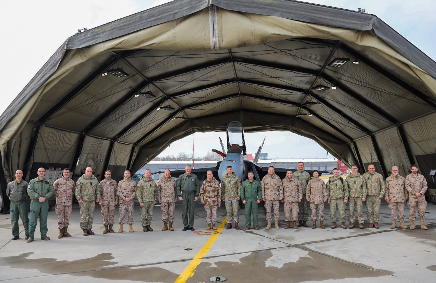 JEMAD con aviadore del destacamento Vilkas