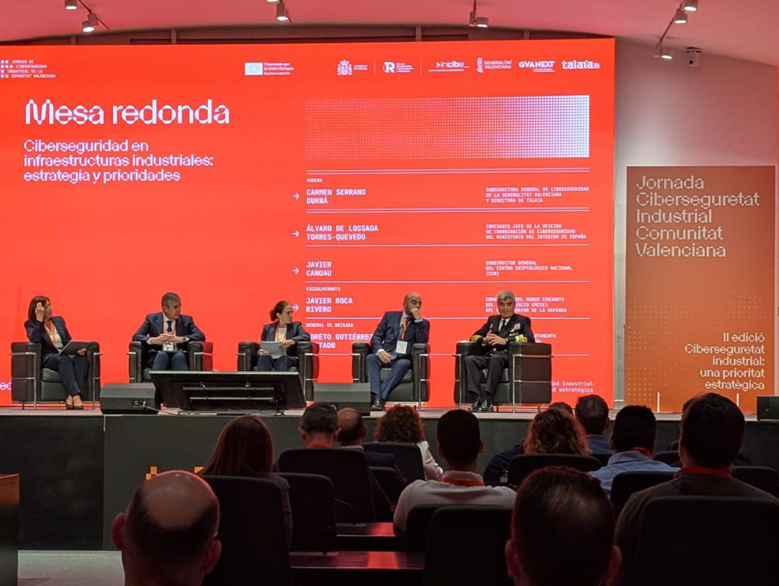 El vicealmirante Roca, durante su intervención