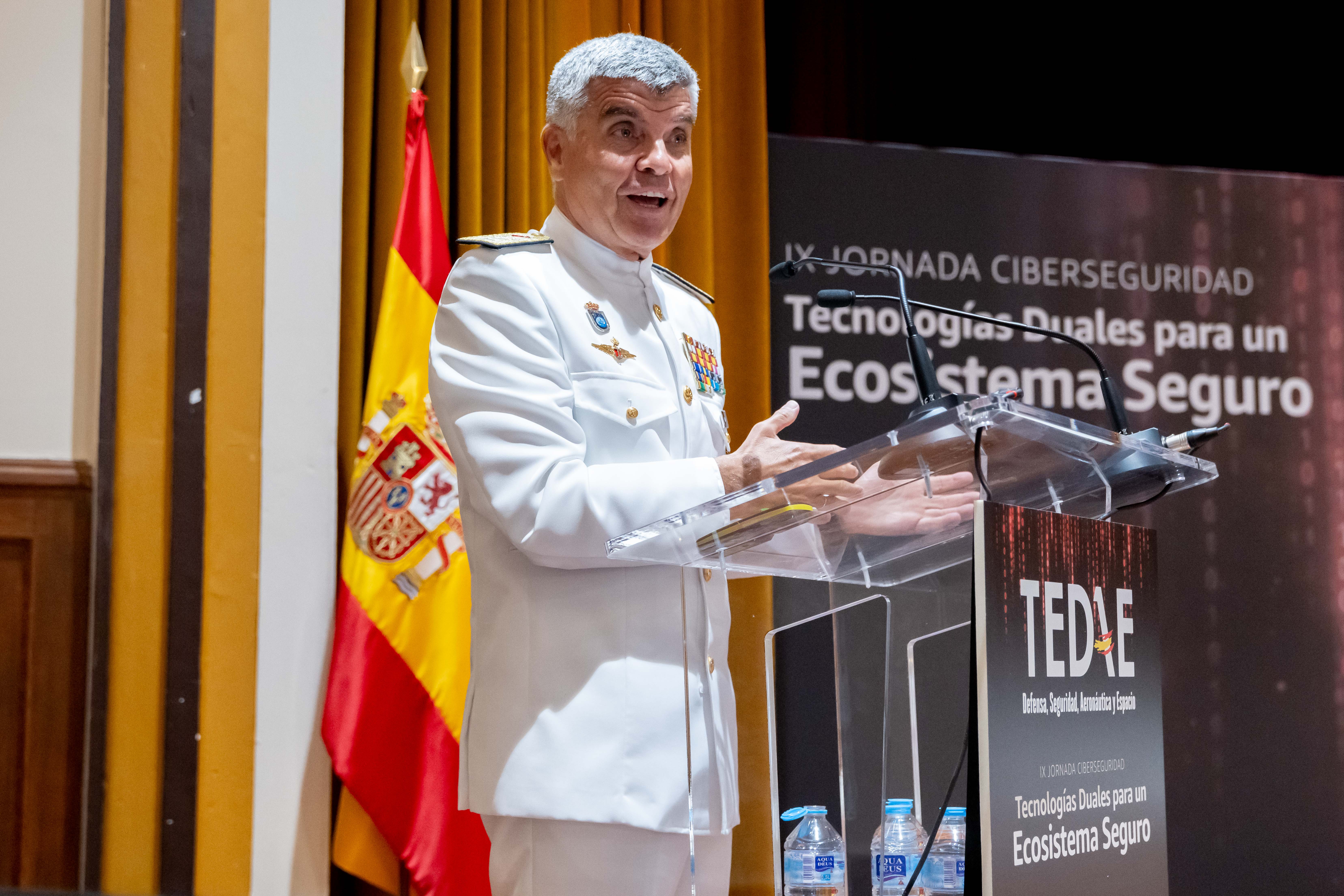 El vicealmirante Roca en su intervención