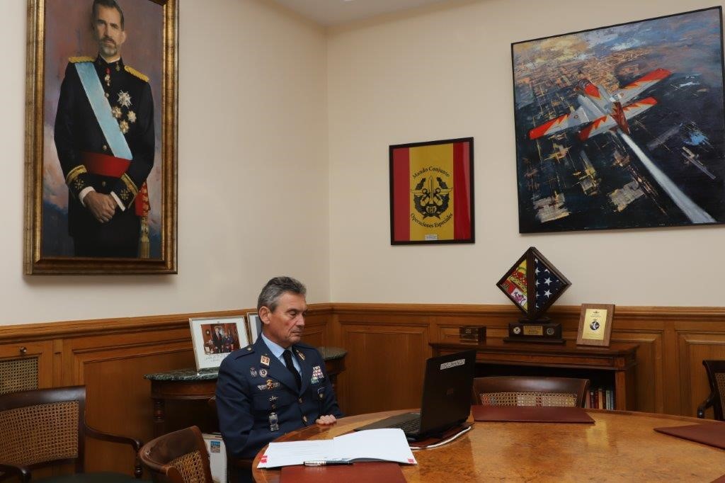 The chief of defence attends remotely the plenary of the council of state
