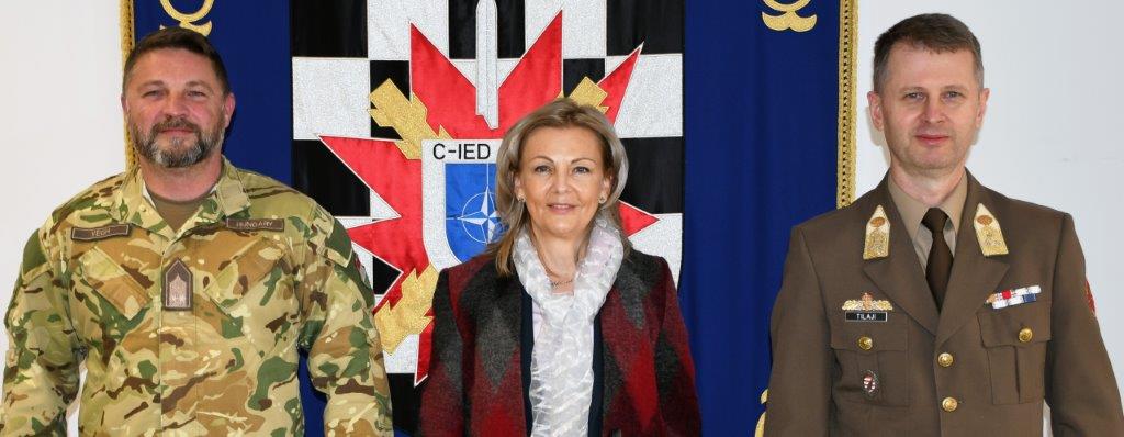 Ambassador Tóth, Defence Attaché and Hungarian Representative to the C-IED COE.