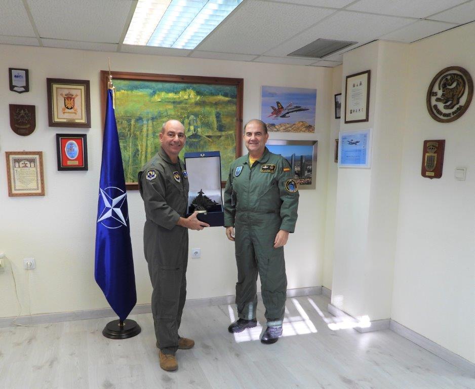 The Commander of NATO Allied Air Command upon arrival to CAOC TJ