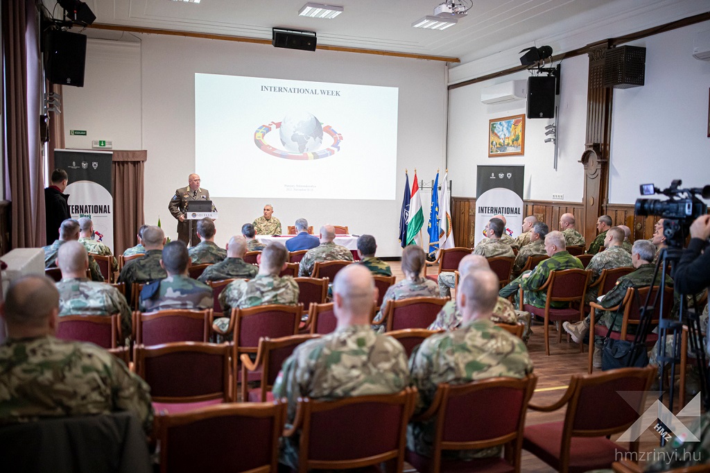 Lecture by the Lt general of the Hungarian Forces Zsolt Sándor