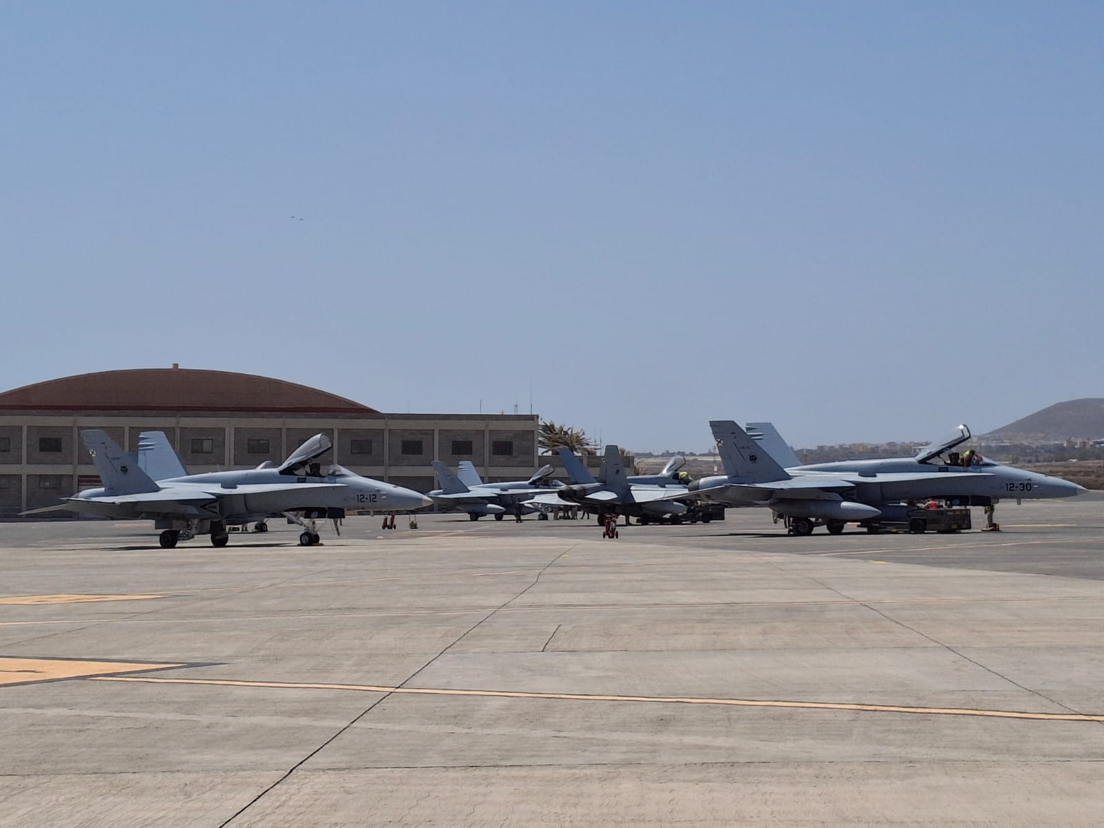 File photo of Eurofighter aircraft at Gando Air Base