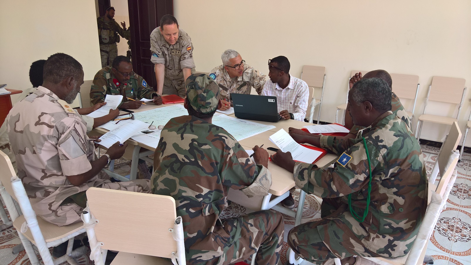 El Ejército somalí se enfrenta a un ejercicio de puestos de mando con asesores de EUTM Somalia