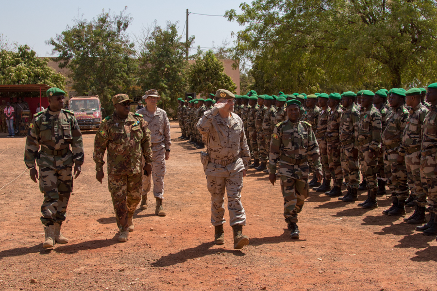 El primer Equipo de Entrenamiento y Asesoramiento Móvil de 2018 de Mali, bajo mando de un comandante español