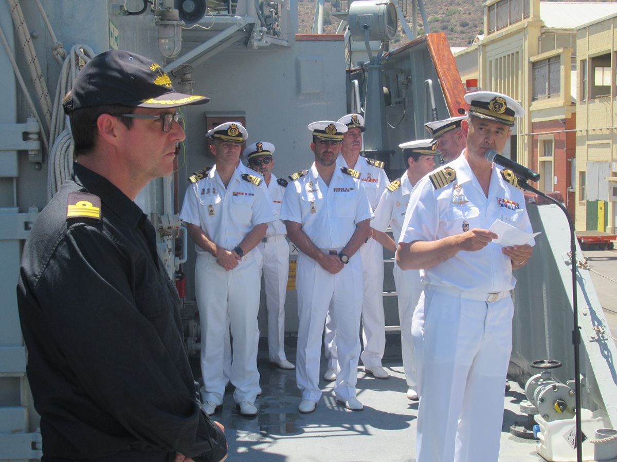 El cazaminas “Segura” regresa a Cartagena tras finalizar su misión de la OTAN