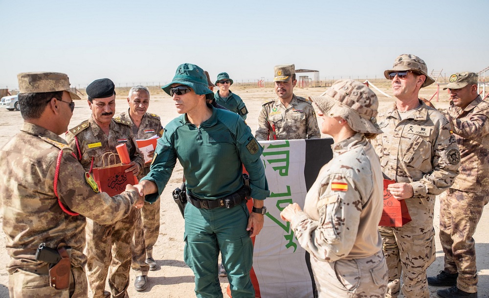 Componentes de la Border Guard Force finalizan su preparación para proteger la frontera con Siria