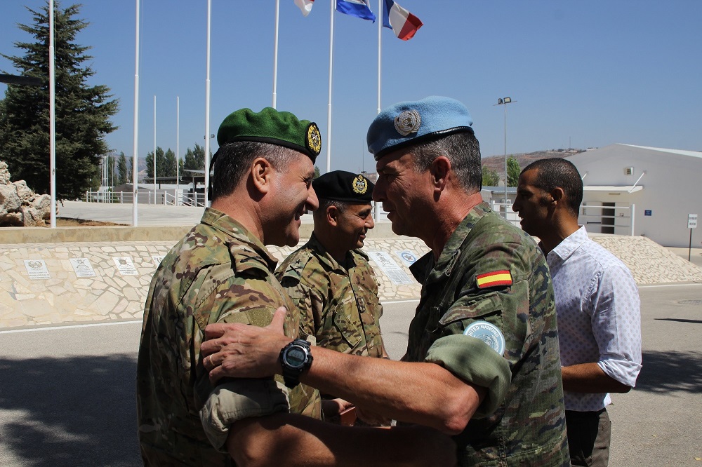 Oficiales de las Fuerzas Armadas libanesas agradecen el trabajo del contingente español