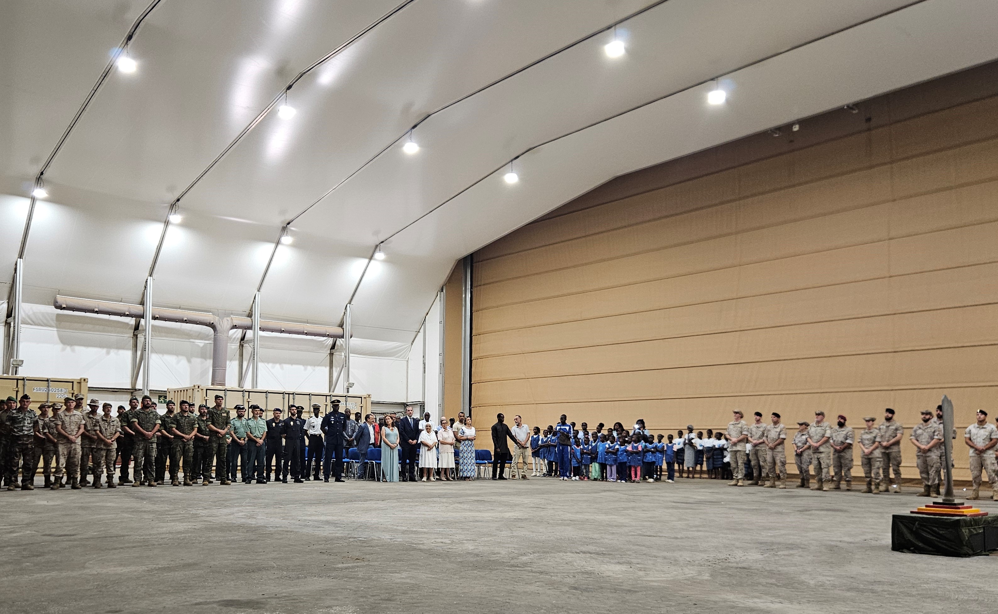 Closing military ceremony