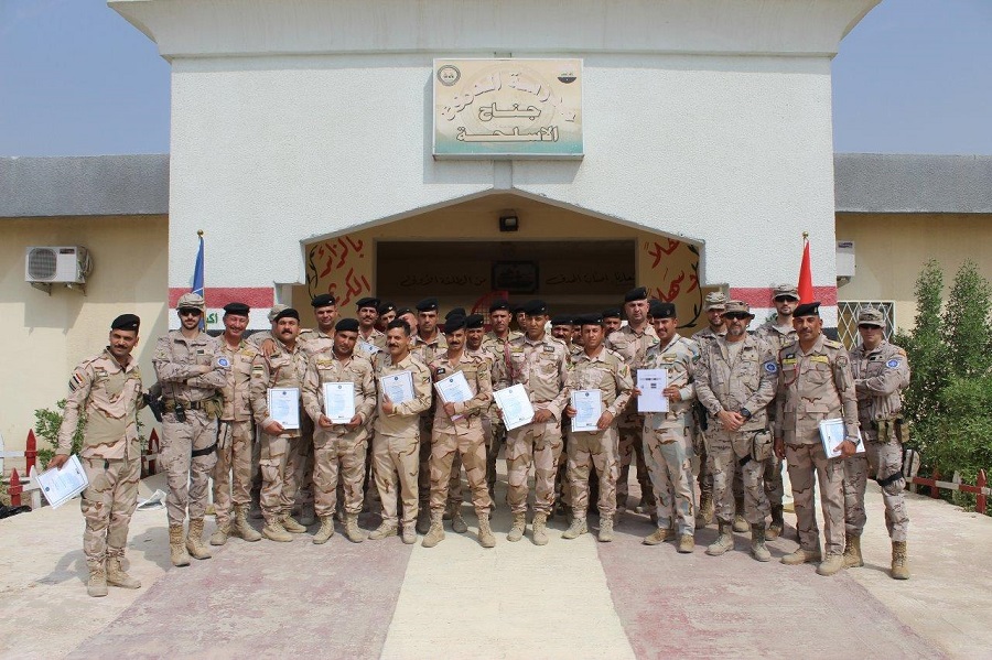 Iraqui troops after graduation on a NMI course