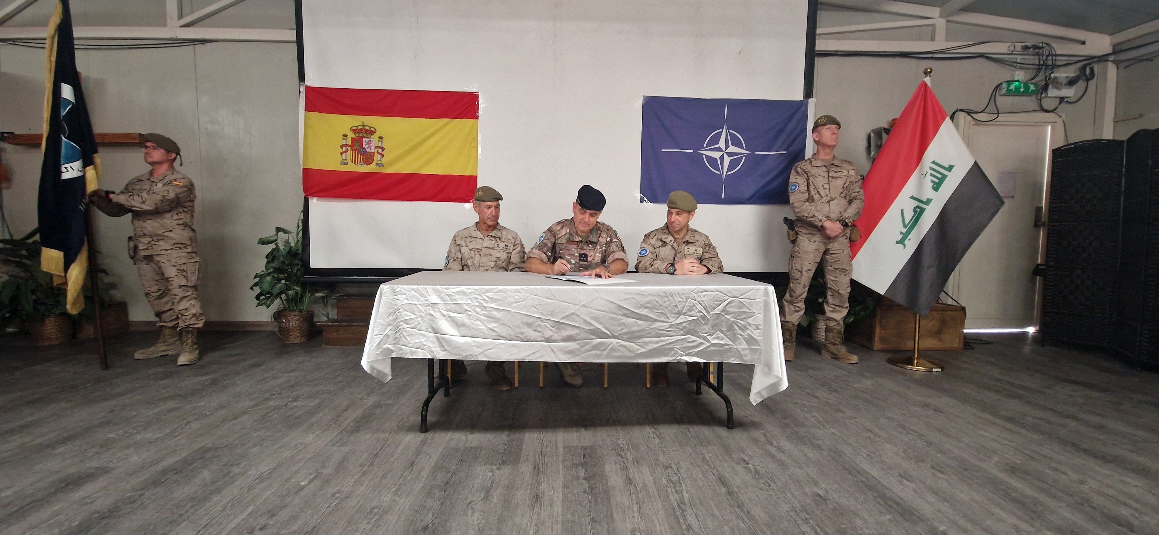 Signing the Handover document