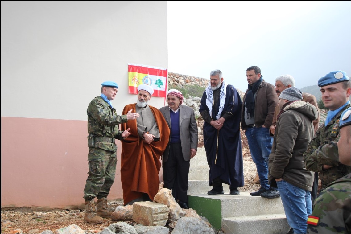 El contingente español en Líbano inaugura un nuevo proyecto en la localidad de Wadi Khancha