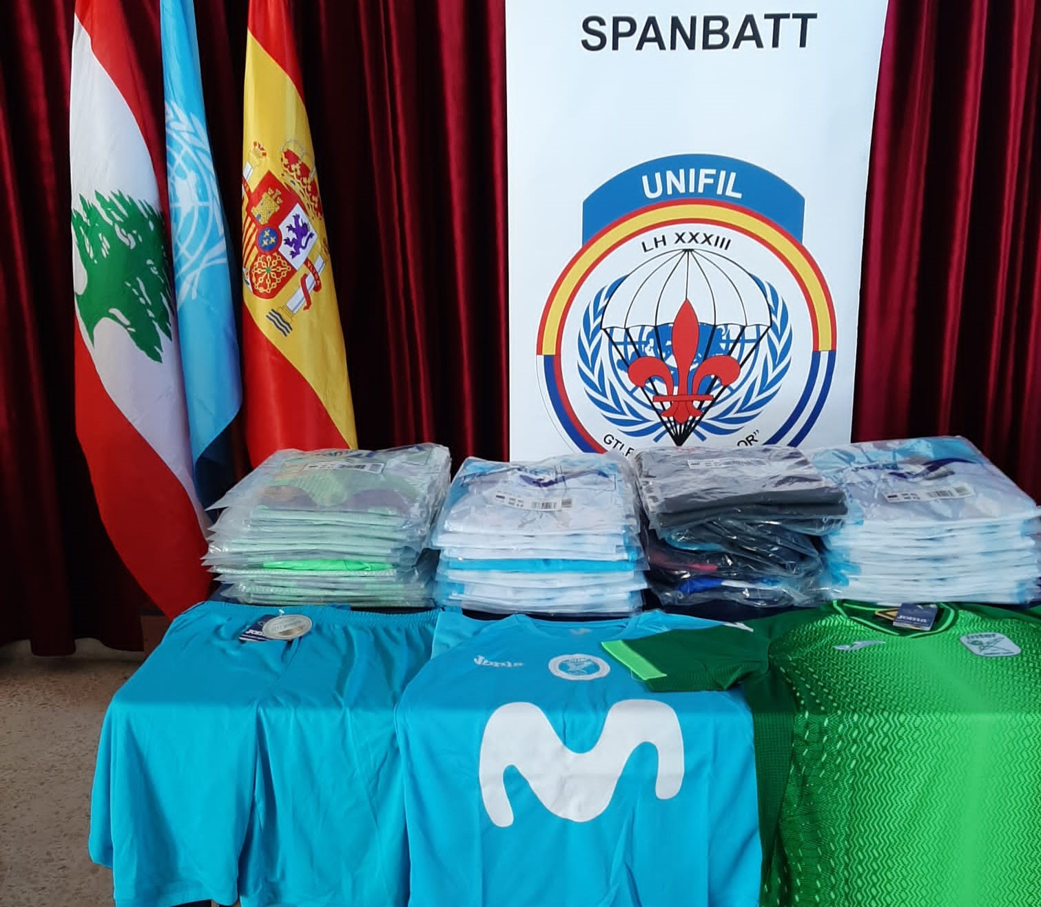 Sportswear donated to Children by Inter Movistar