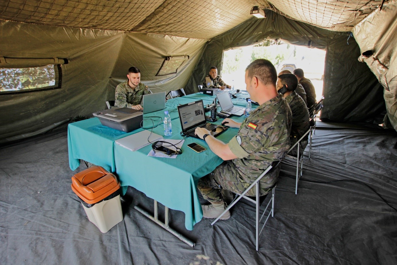 Advanced command post of the East Sector Multinational Brigade