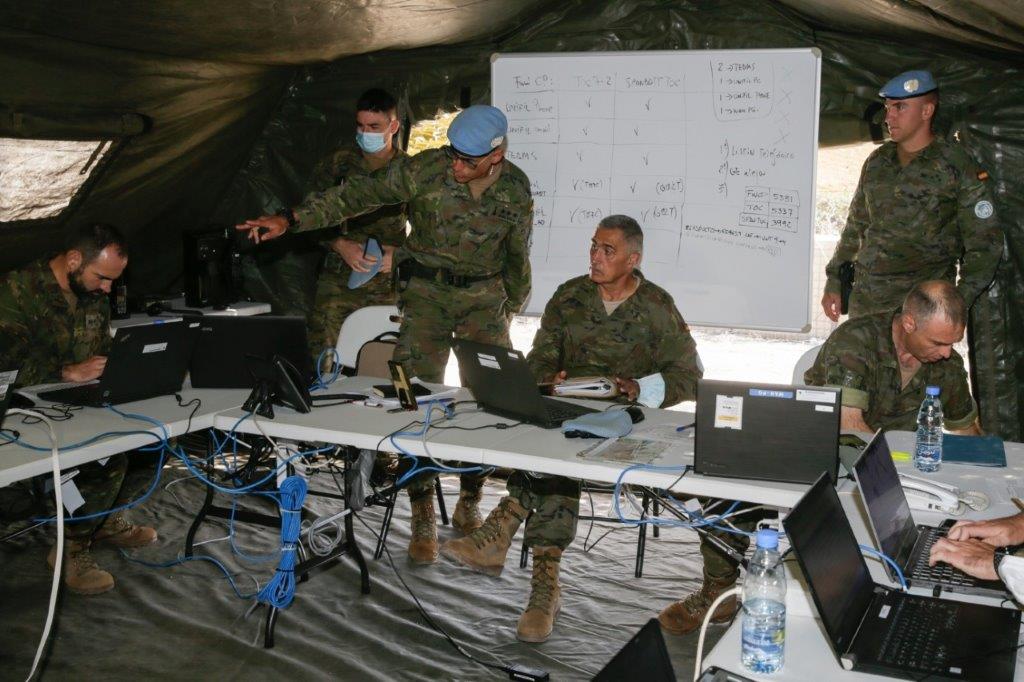 Brigade Commander and Chief of Staff during the exercise