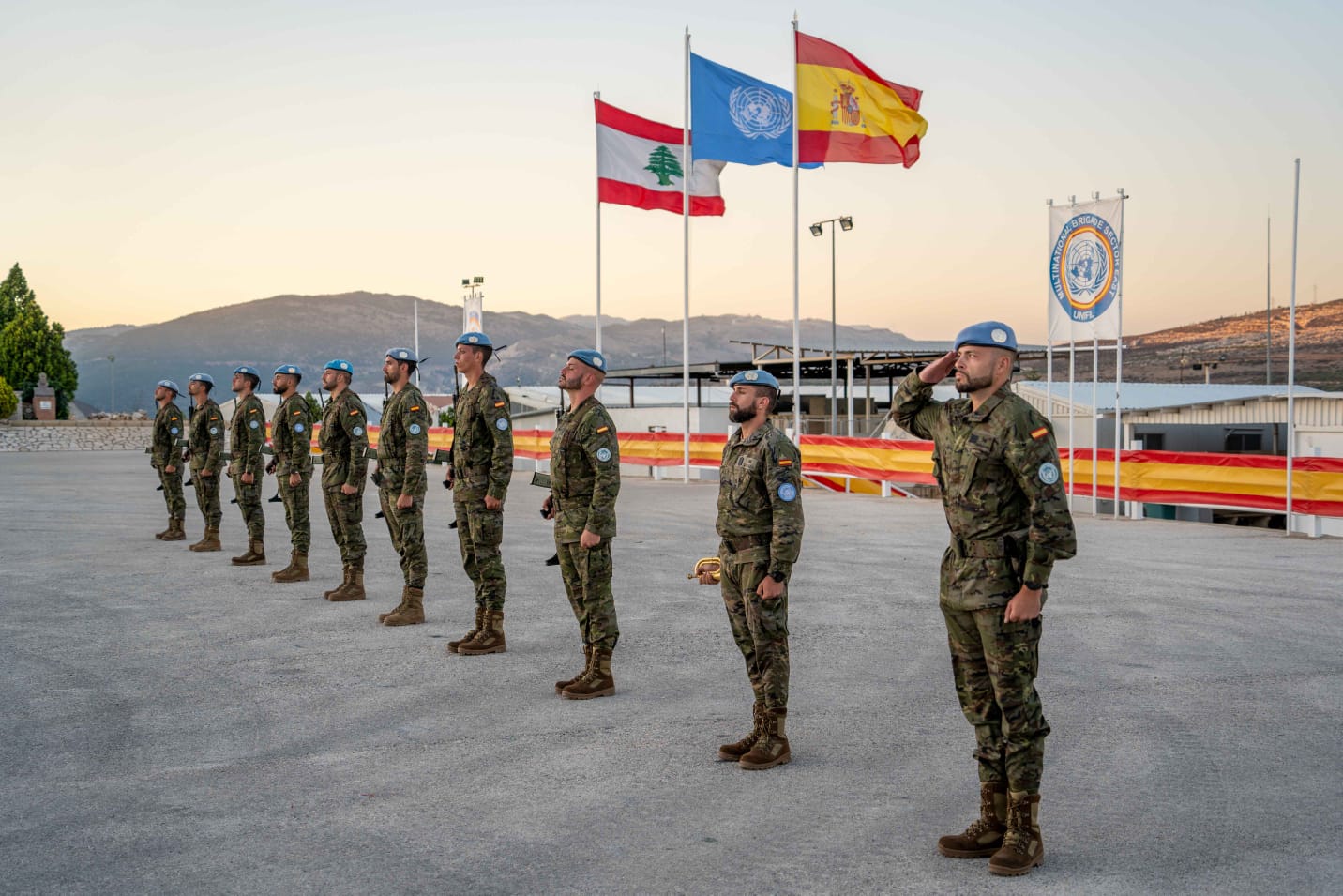 Military event at the Miguel de Cervantes Base