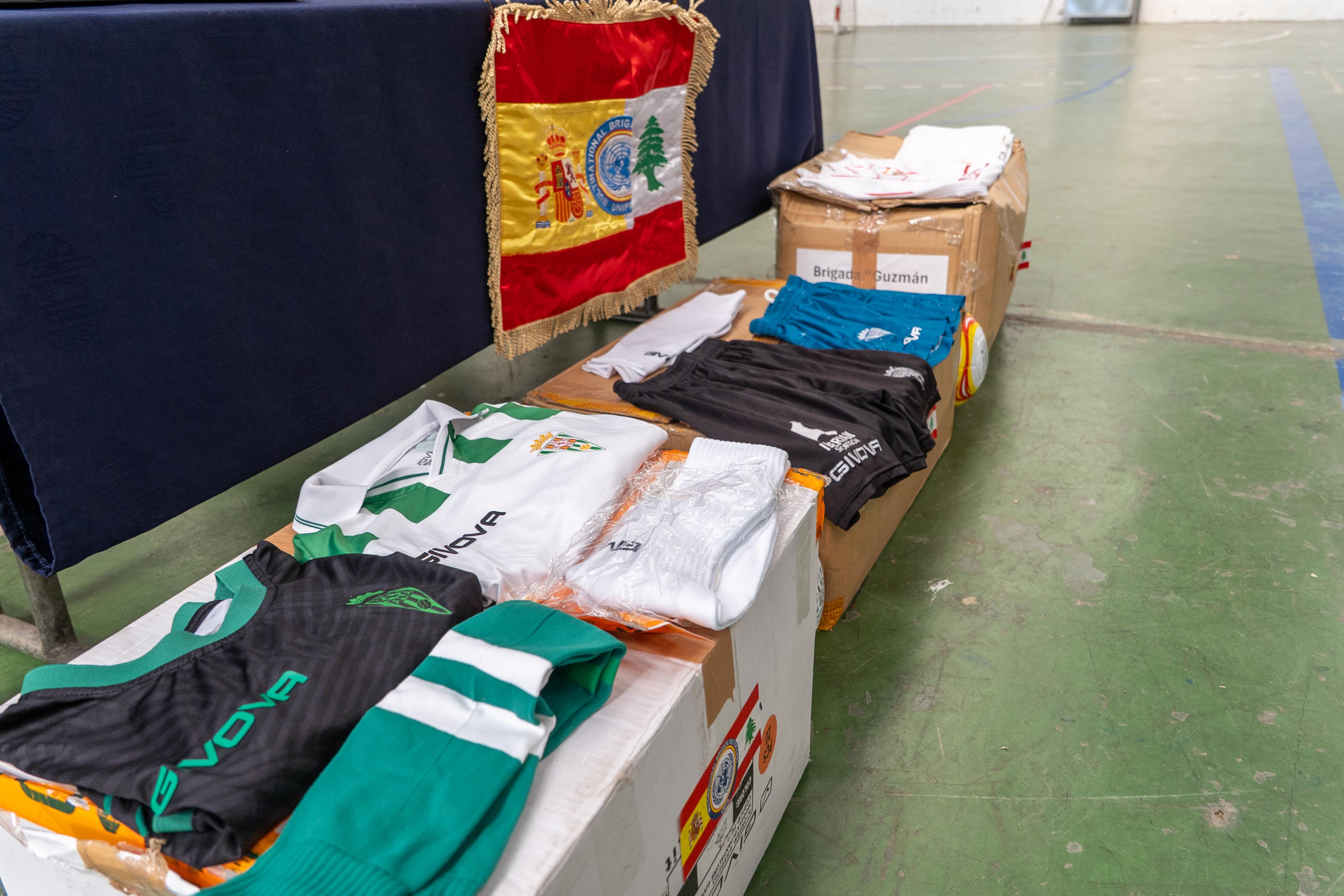 Donated sports kits