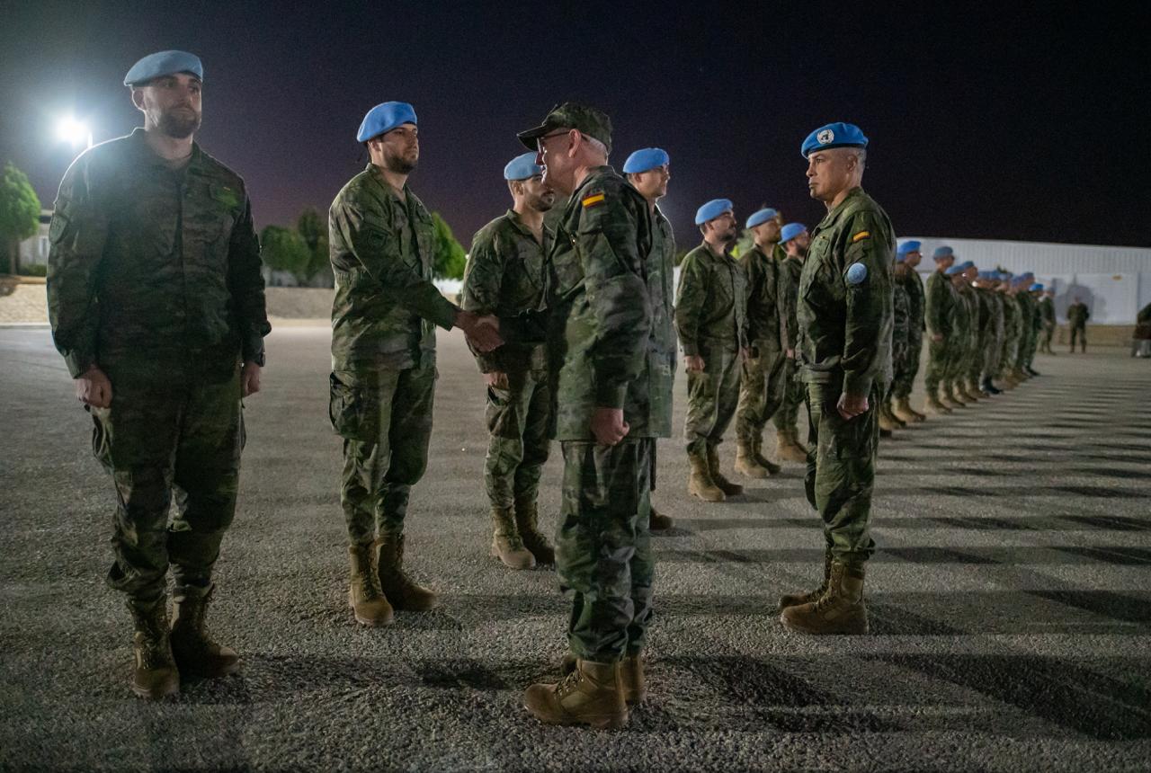 Welcome to the Chief of Defence at Miguel de Cervantes Base in Marjayoun