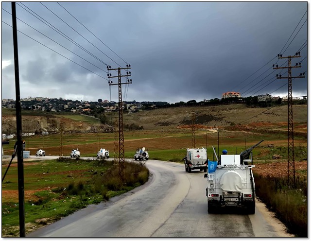 The Spanish battalion during reconnaissance operations in Lebanon