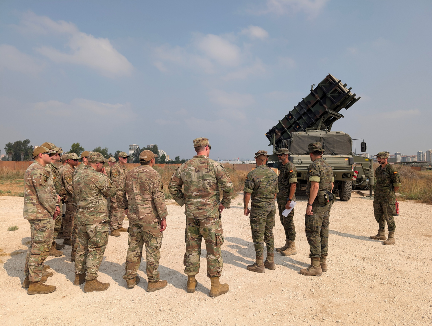 System operators demonstrate their capabilities to the USAF personnel