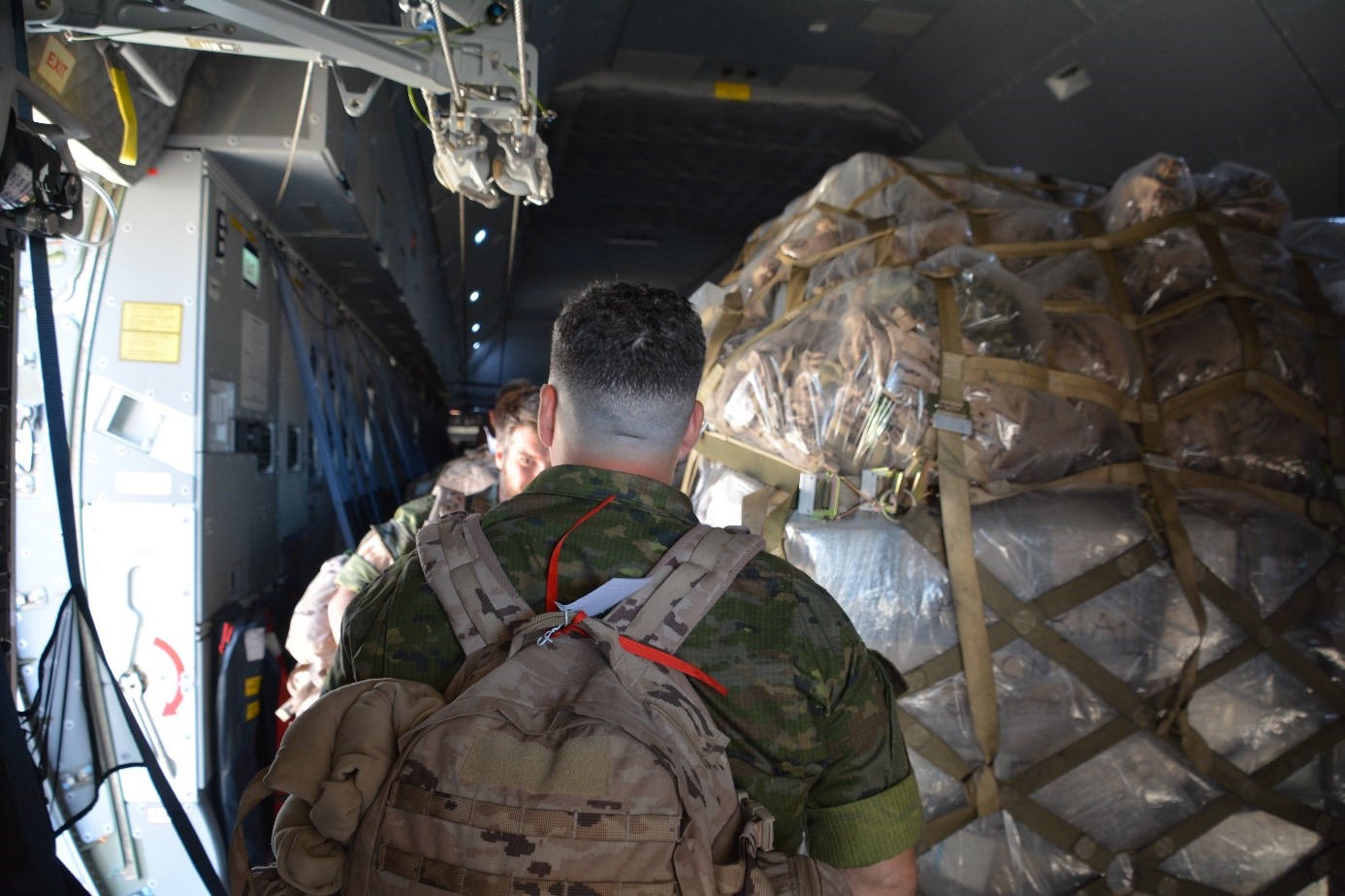 A400M aircraft's cargo area