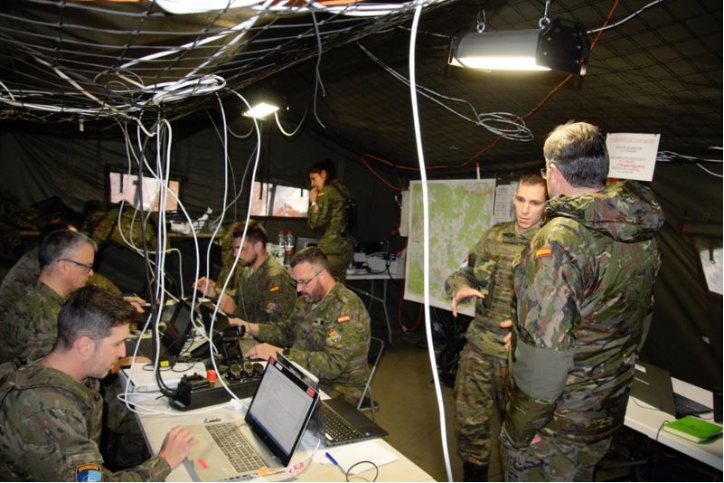 Command post during exercise Latvian Wolf 2023