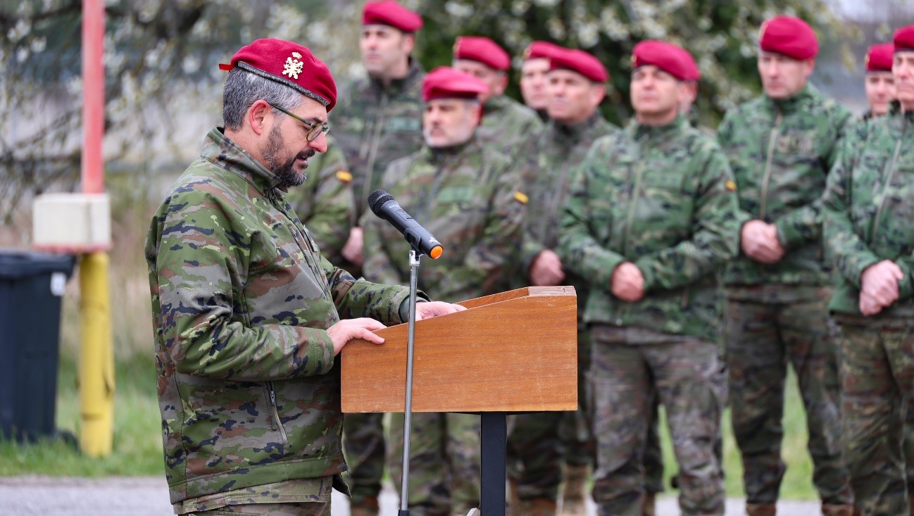 Speech by the incoming CFE IV Commander