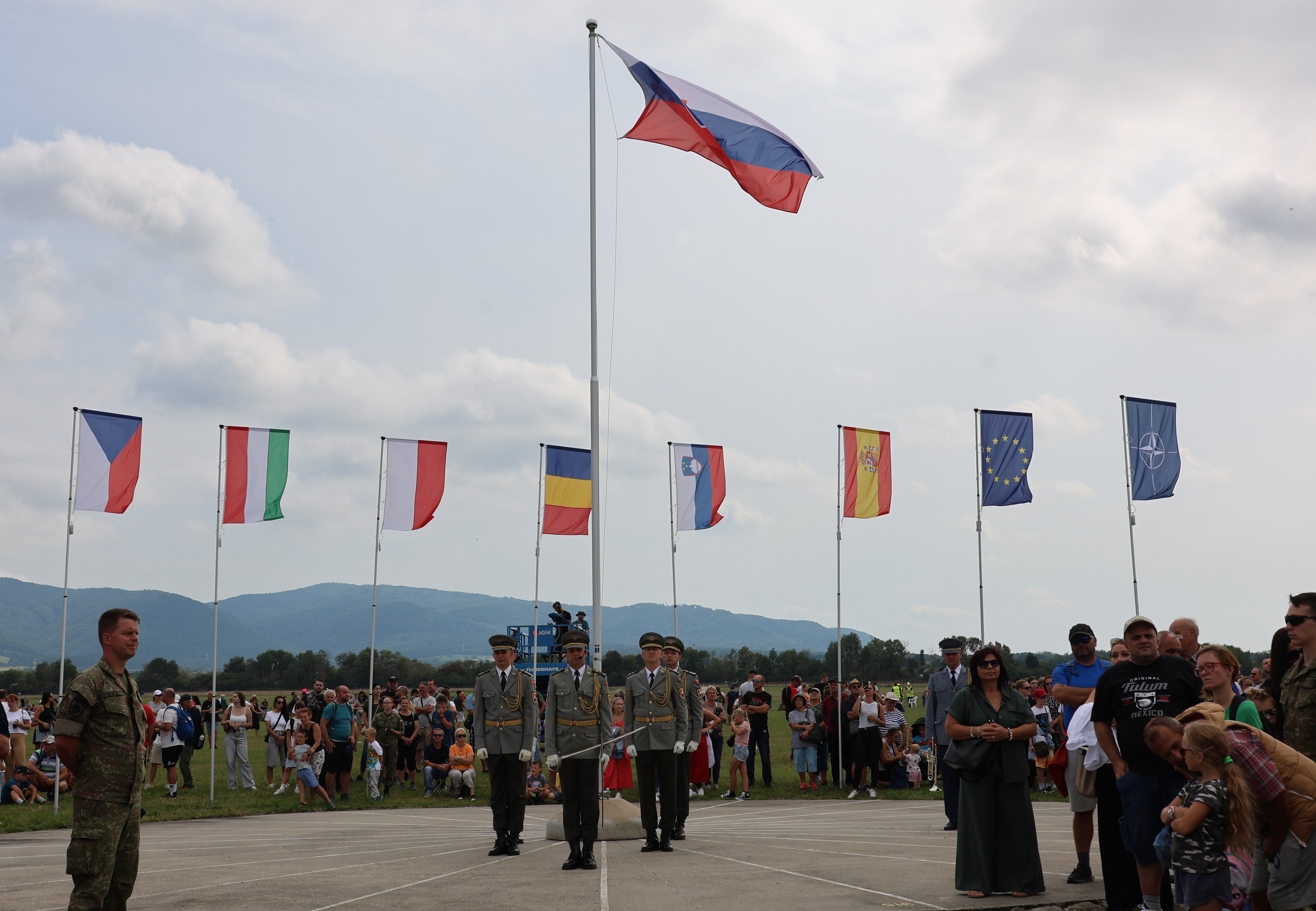 Ceremony at the Presov Air Festival