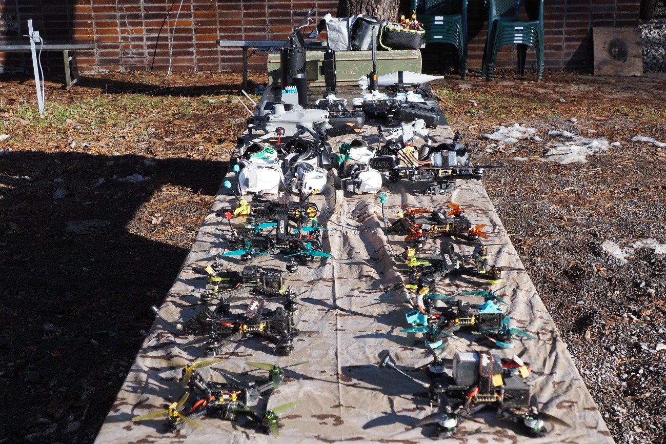 Unmanned aerial systems employed during the exercise