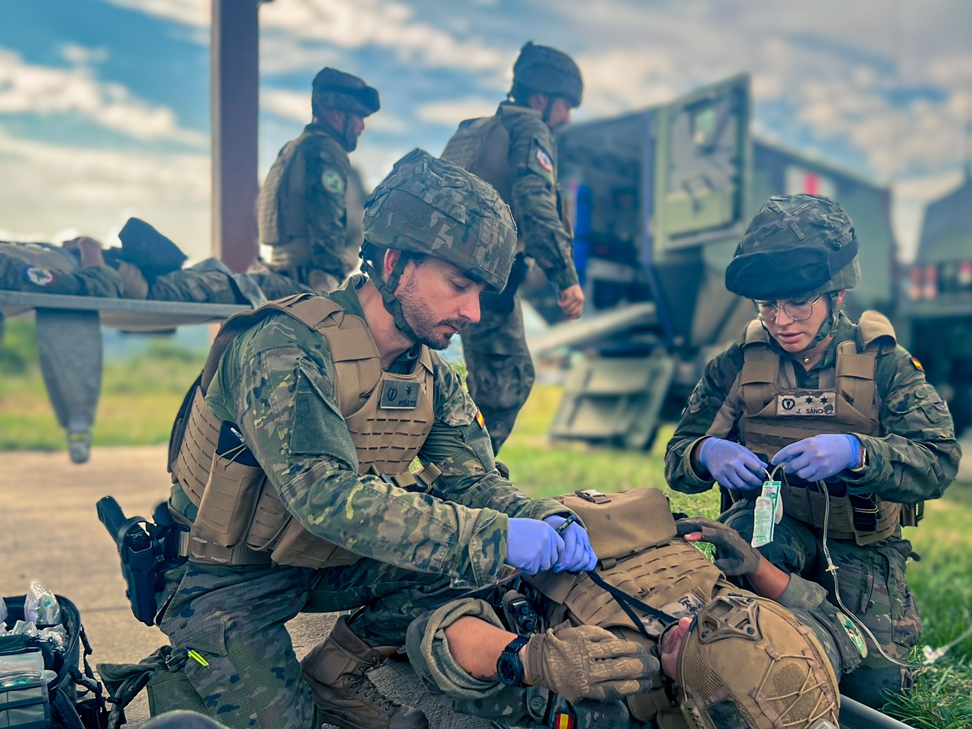 Health assistance during exercise ‘Eagle Angel’