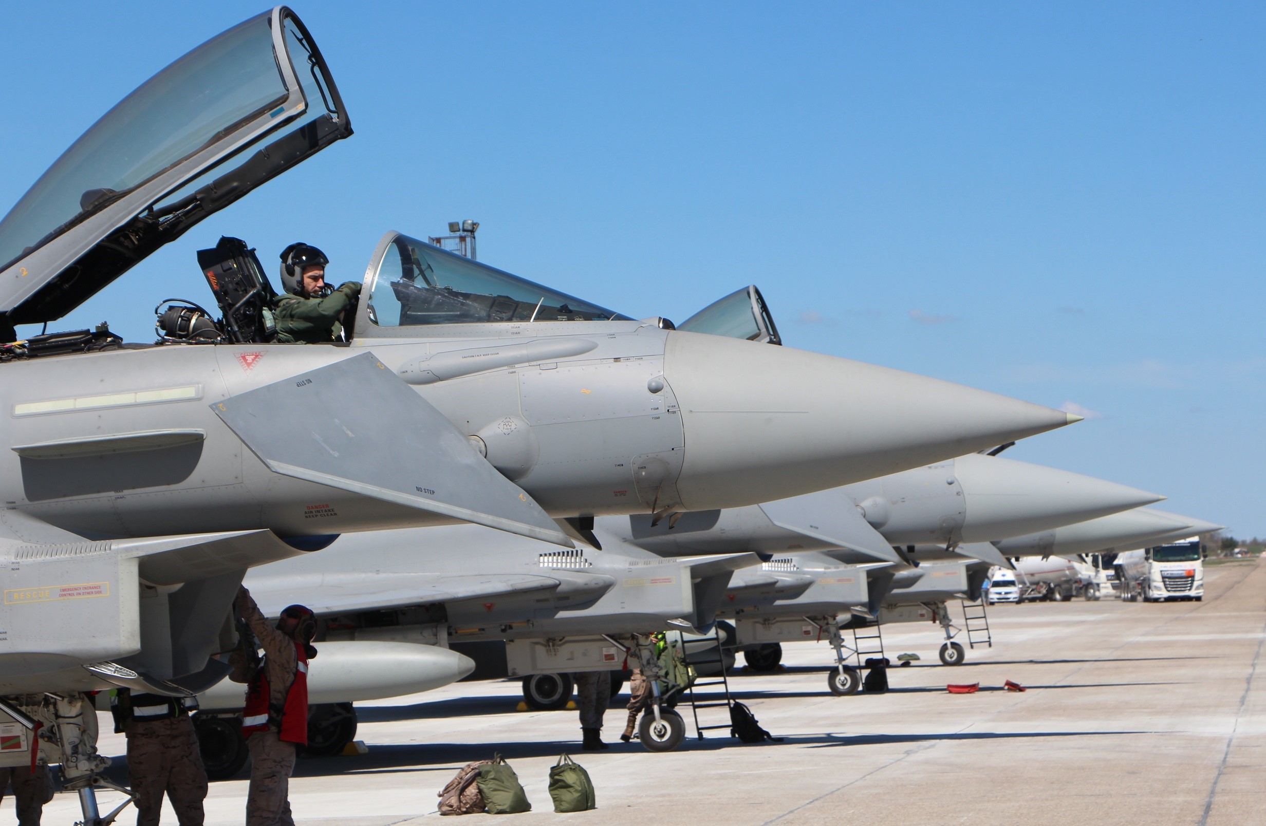 Eurofighters deployed at Mihail Kogalniceanu Air Base