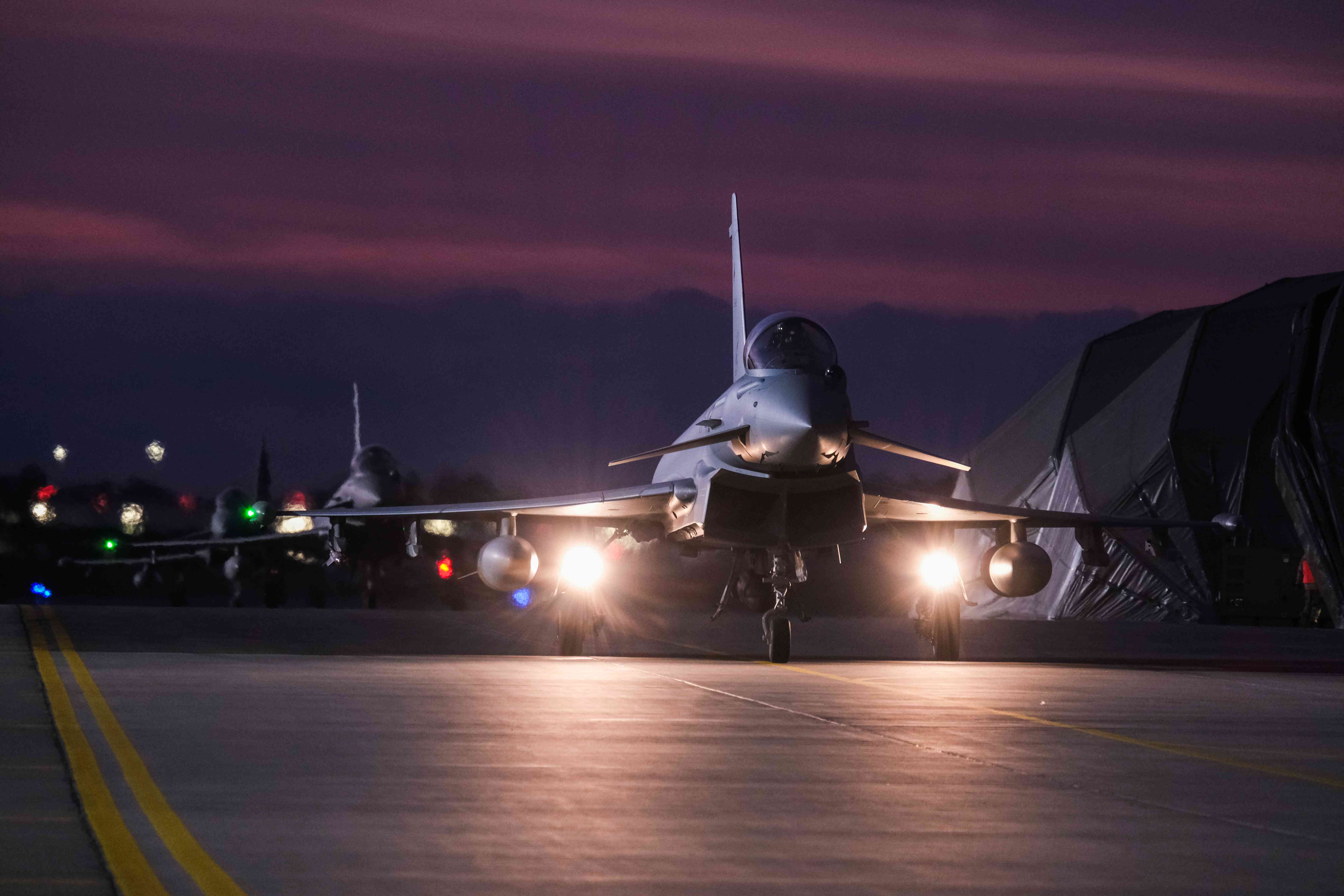 Eurofighters on night operations