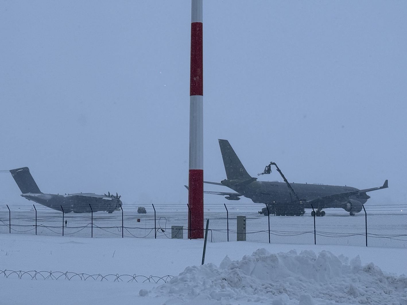 A330 aircraft during the personnel rotation