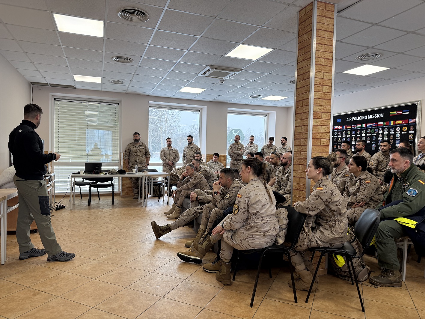 Part of the incoming personnel receiving in-processing