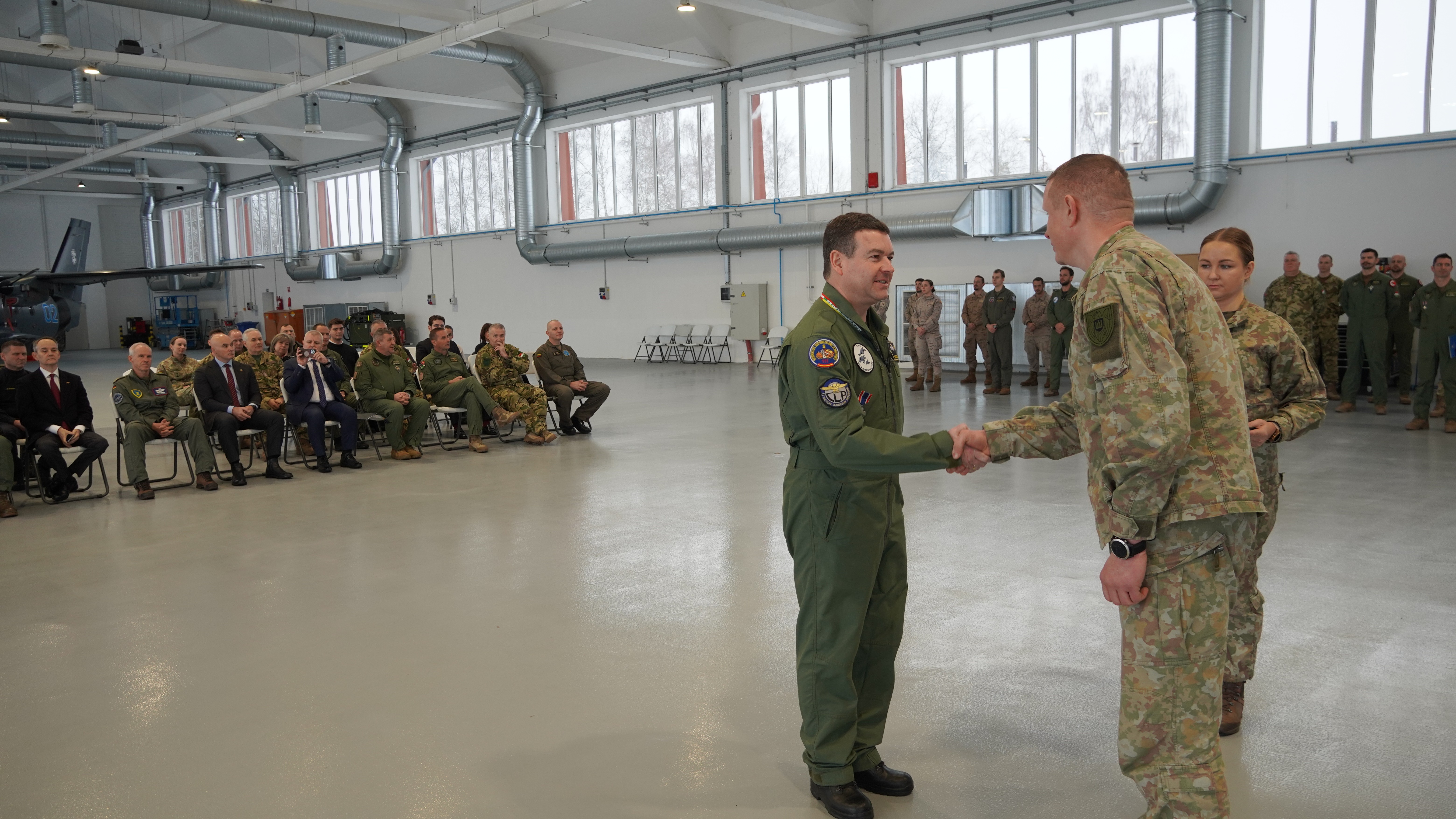 Medal awarded to Lieutenant Colonel Holgado