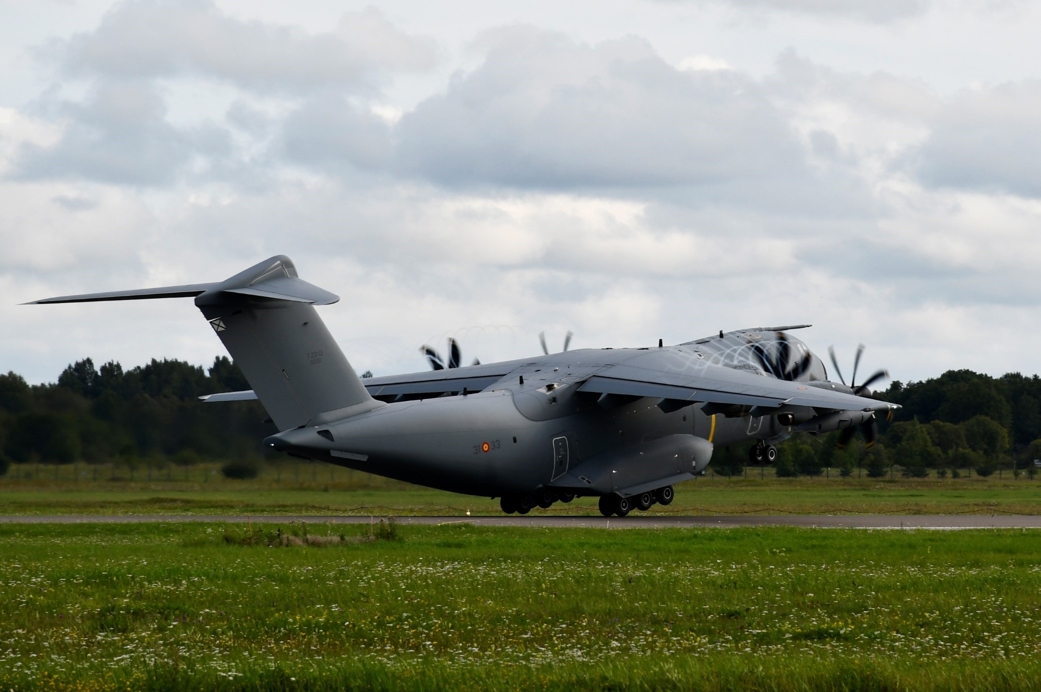 A400M take-off at Ämari at the end of its deployment