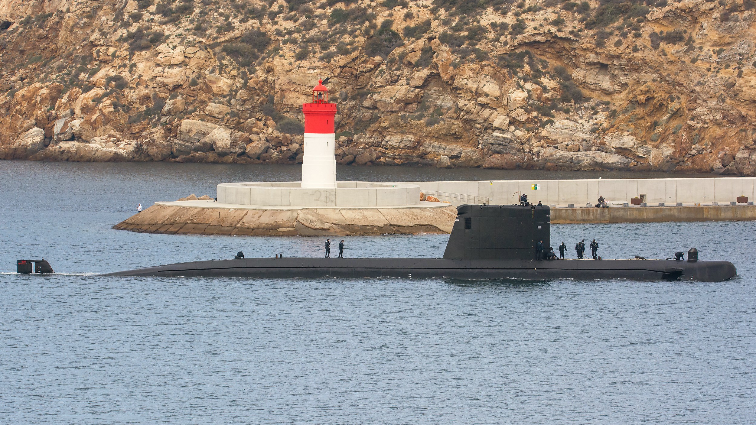Arrival of submarine 'Tramontana' in Cartagena
